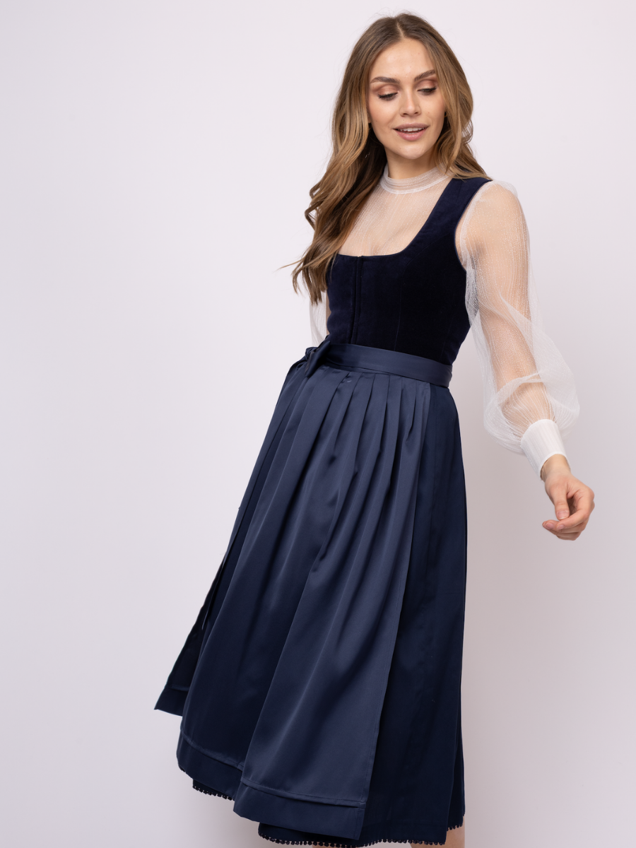 heimatgl-ck-dirndl-emma-samtdirndl-marine-mit-bommelborte image 4