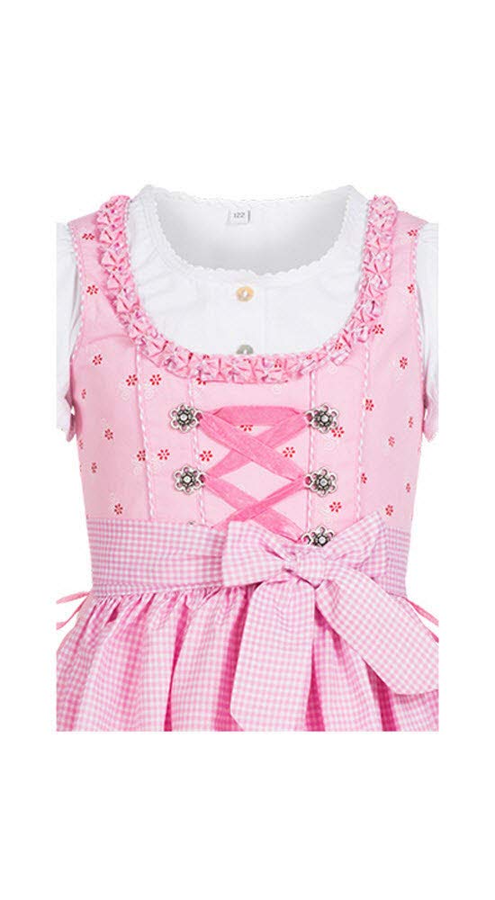 n-bler-linda-m-dchen-dirndl-3-teiliges-set-rosa-inkl-bluse-und-sch-rze image 2