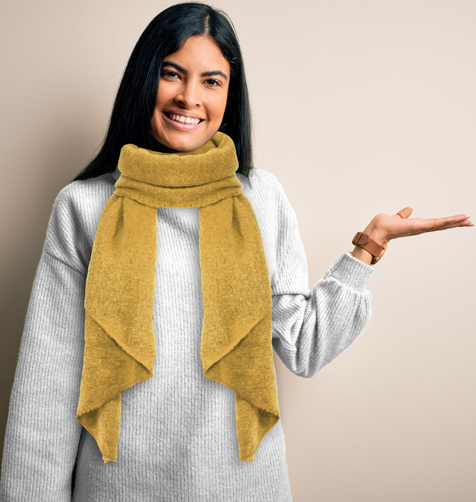 trachtenland-winter-schal-eliana-250-x-63-cm-safrangelb image 2