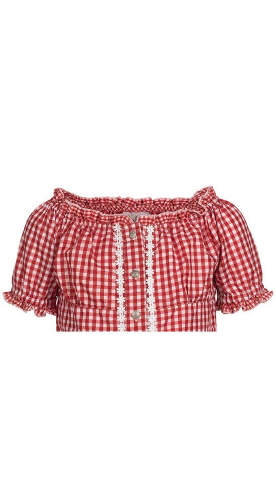 n-bler-dirndlbluse-corinna-m-dchen-kurzarm-wei-rot-kariert image 3
