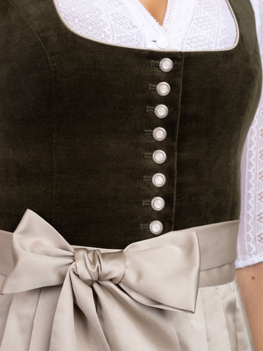 heimatgl-ck-dirndl-marie-samtdirndl-oliv-beige image 7