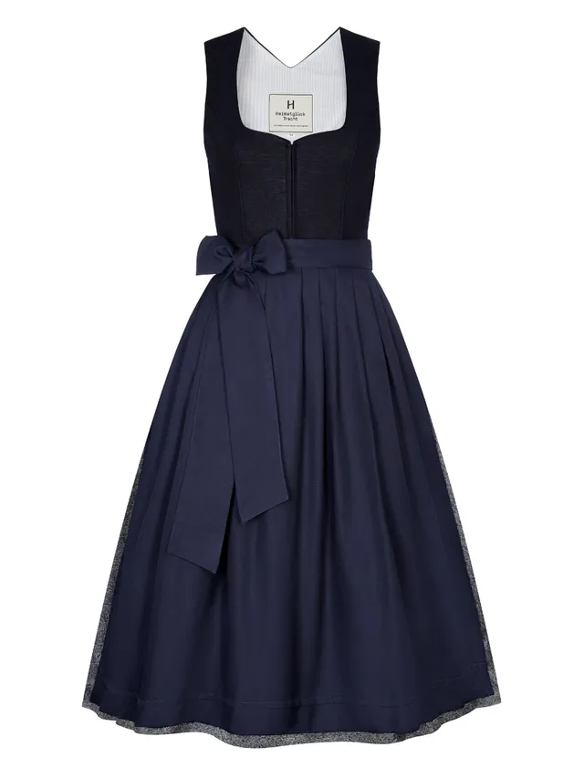 heimatgl-ck-helena-dirndl-marine-leinenmieder image 1