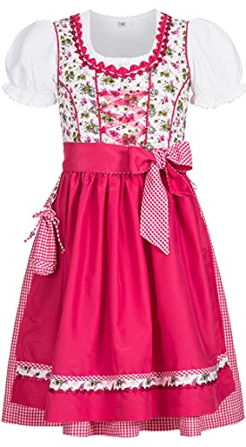 n-bler-kinderdirndl-natalie-3-teilig-wei-pink-mit-bluse image 8