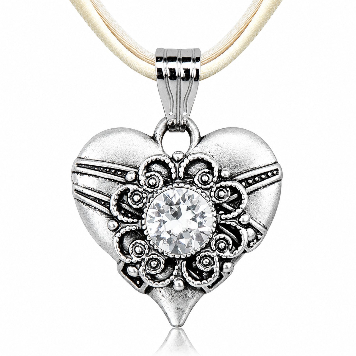 trachtenland-luisia-halskette-paula-herz-mit-swarovski-kristall-creme image 1
