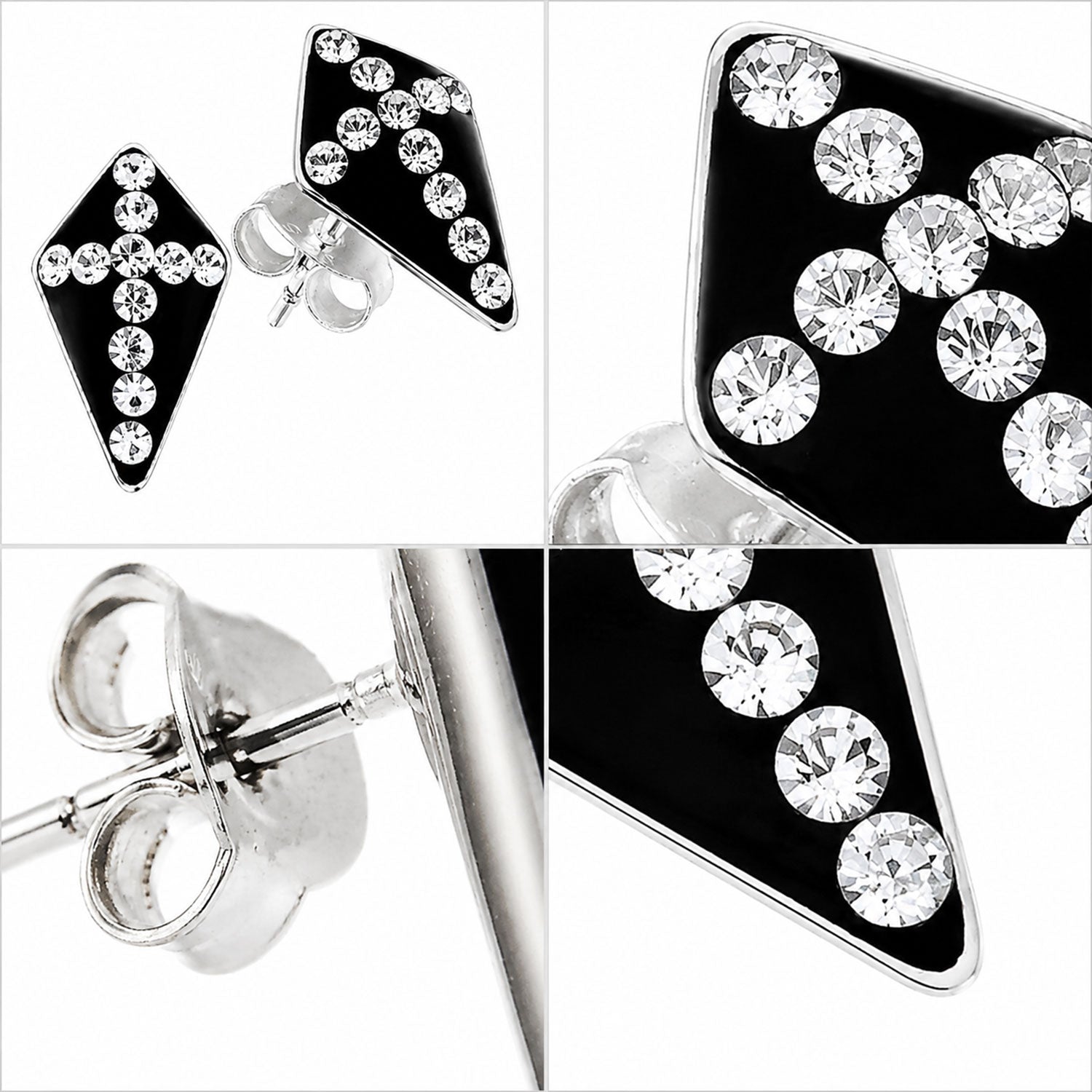 trachtenland-luisia-ohrringe-kreuz-swarovski-925-silber-schwarz image 5