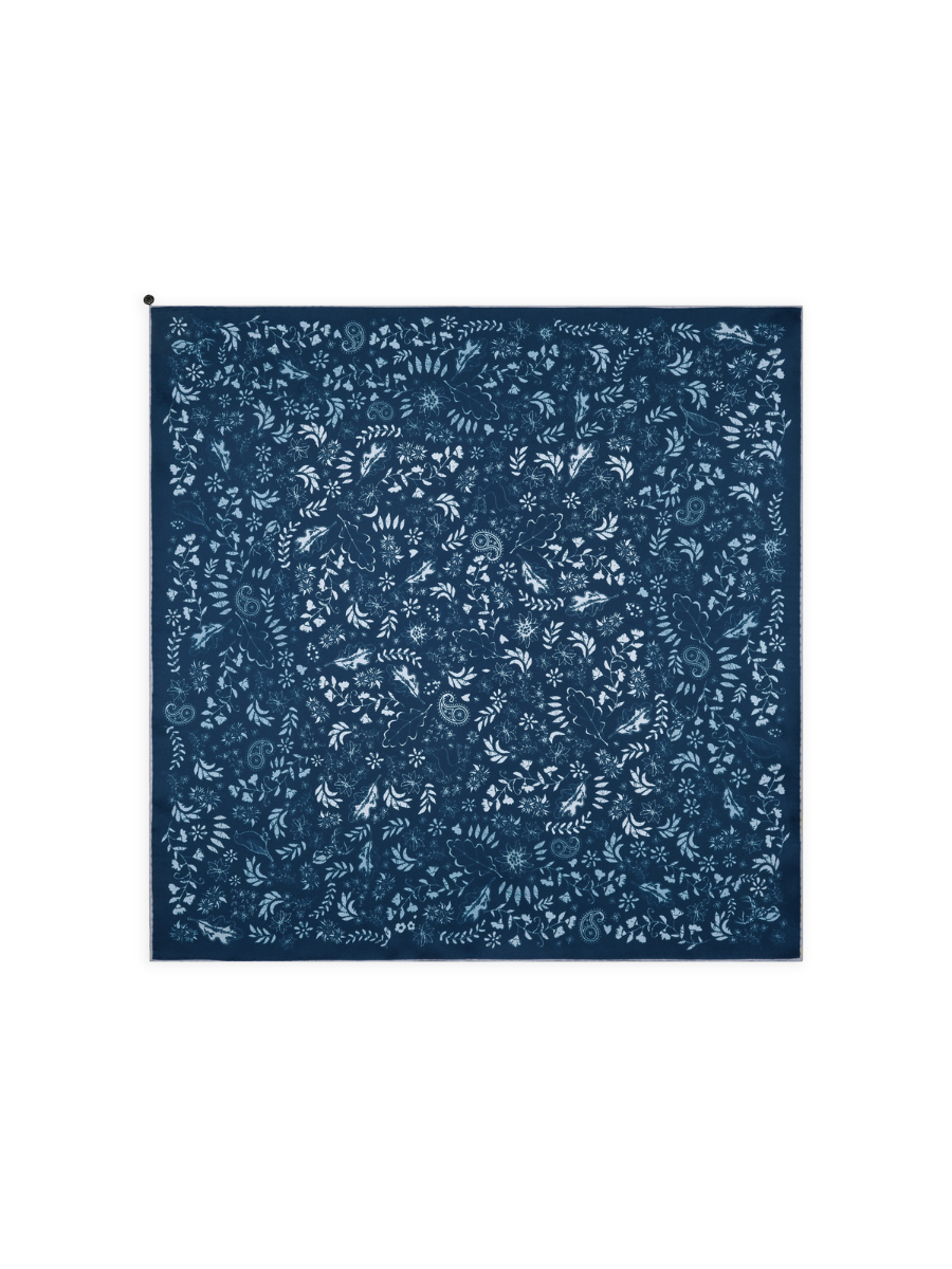 heimatgl-ck-trachtentuch-seide-floral-blau-53x53-cm-codello image 3