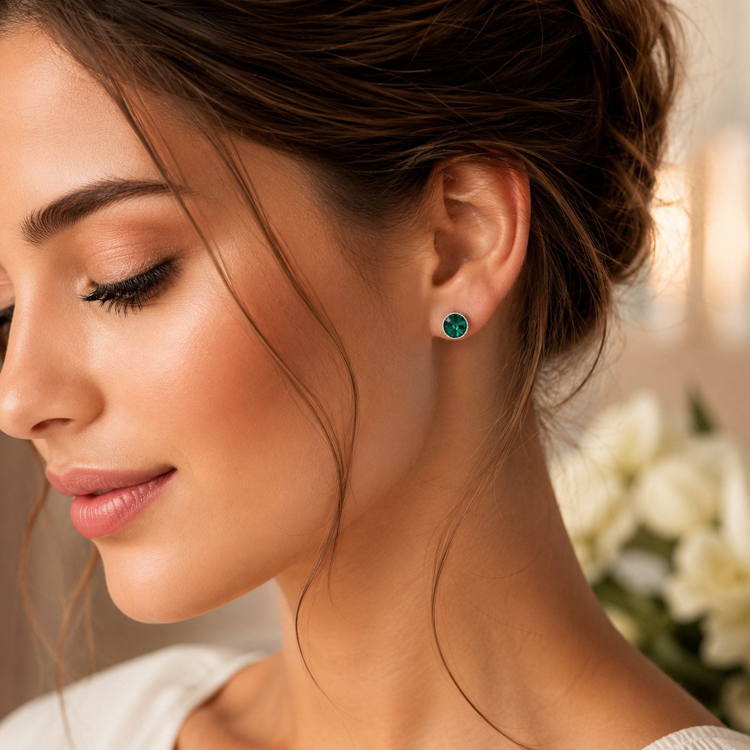 luisia-solit-r-ohrstecker-joy-mit-kristallen-von-swarovski-emerald image 2