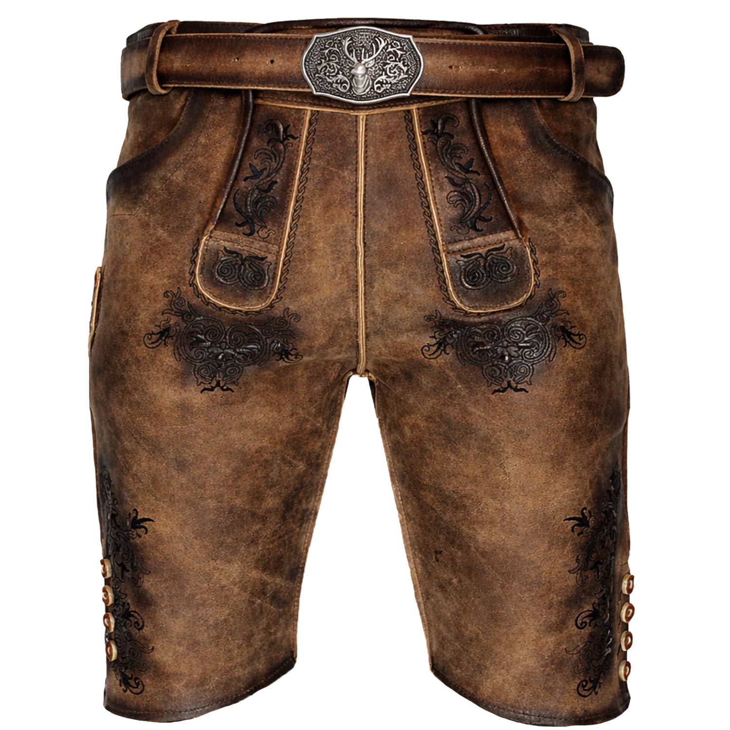 trachtenland-maddox-herren-lederhose-altrei-kurz-nappato-sand-mit-g-rtel image 1