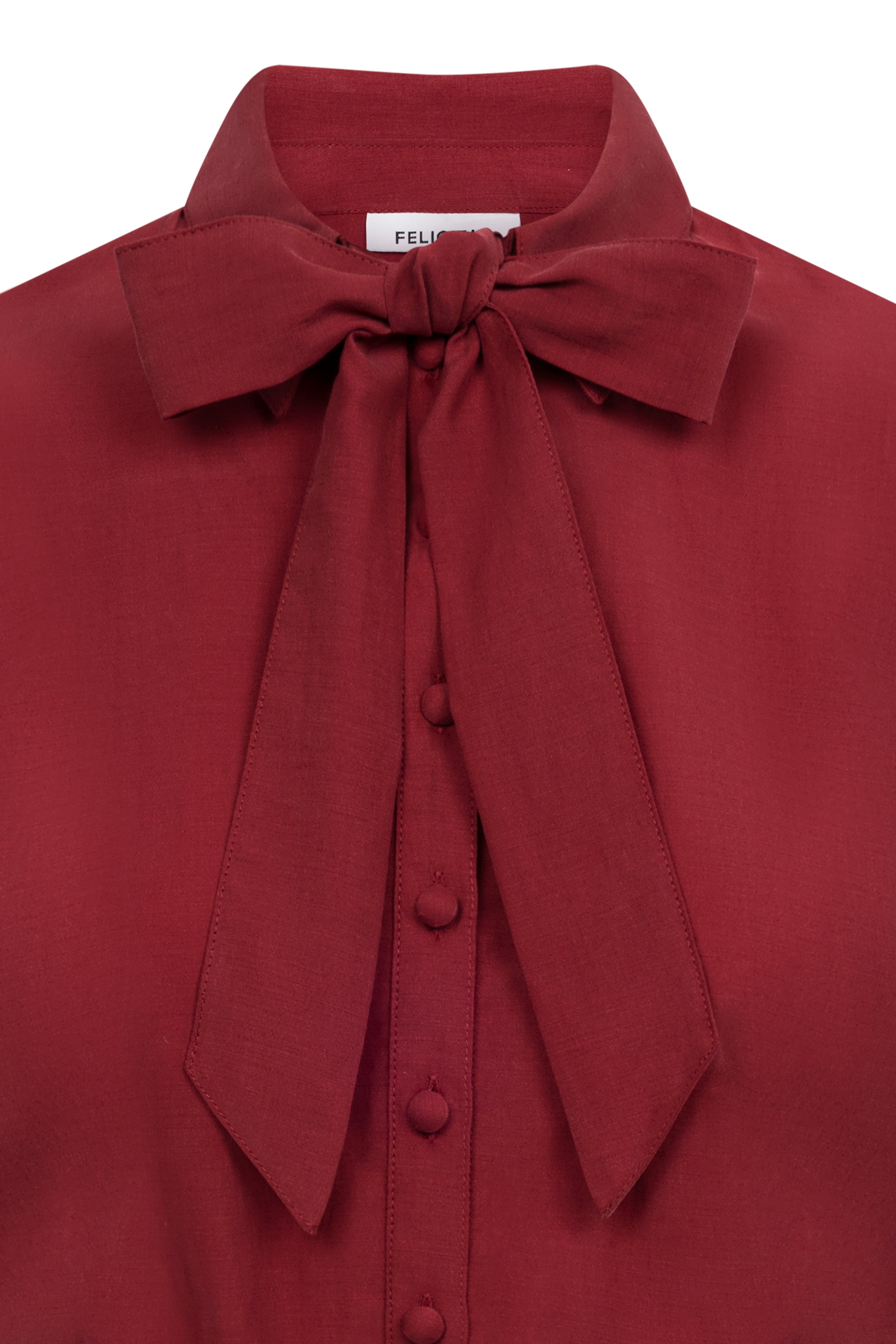felicitas-damen-bluse-bala-cupro-baumwolle-mit-schleife-langarm image 3