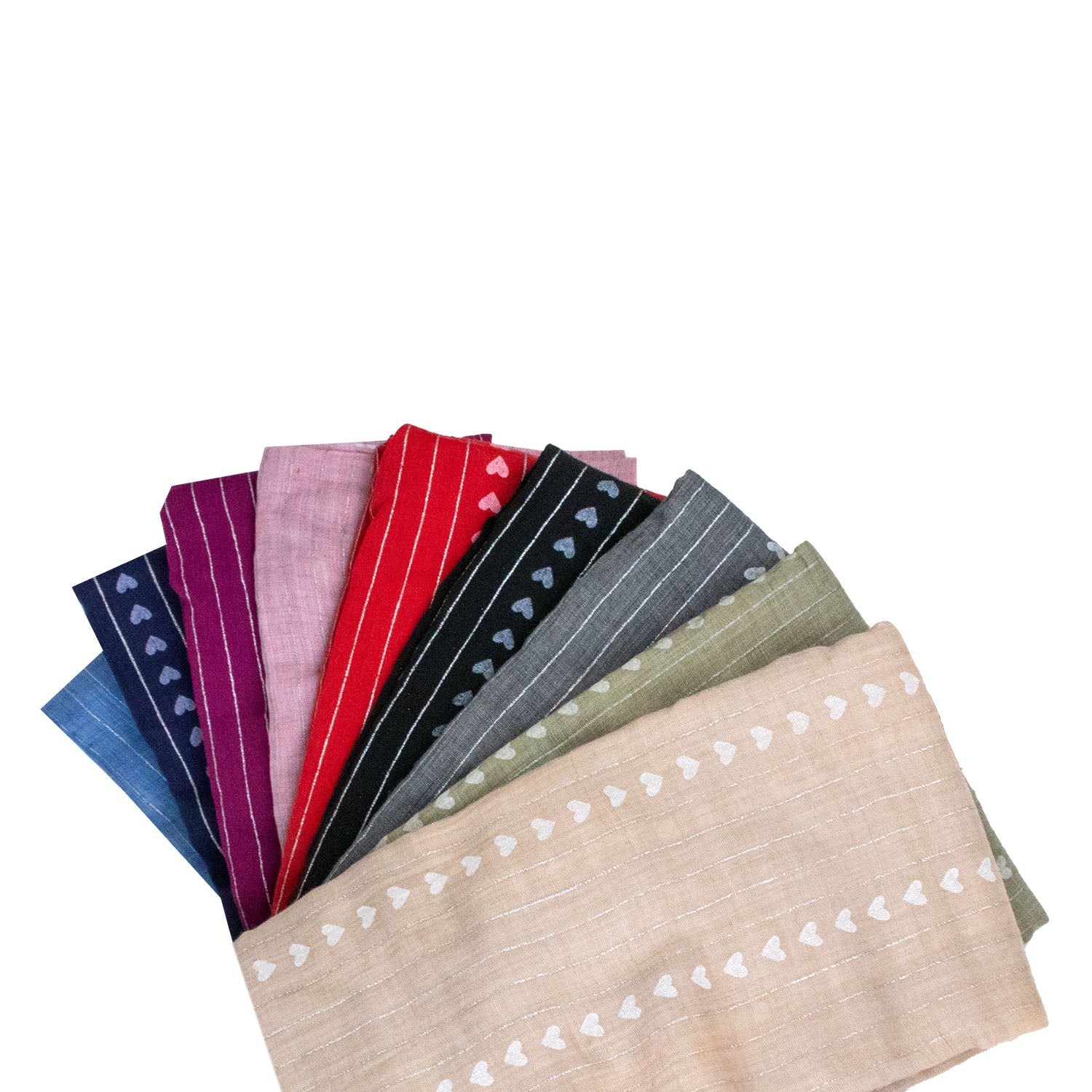 halstuch-schal-unifarben-mit-herzen-und-glitzerstreifen-185-x-70-cm-hellbraun image 8