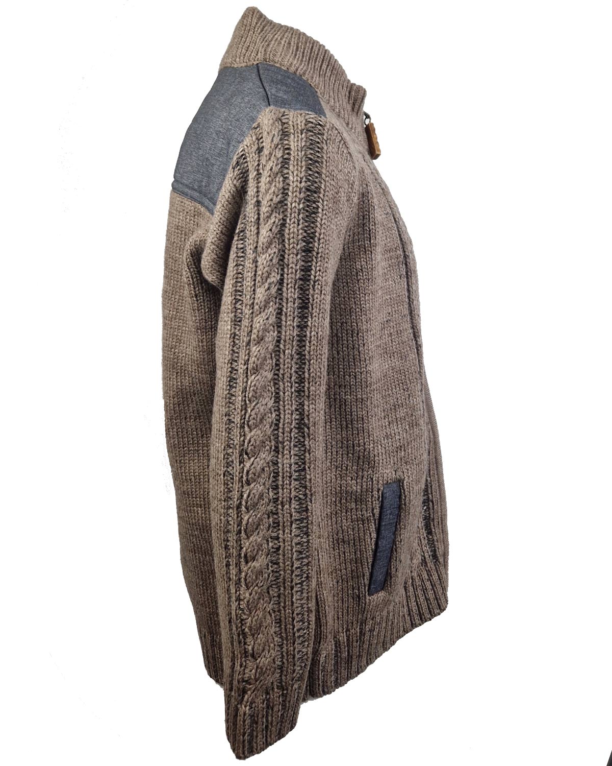 trachtenland-maddox-jungen-strickjacke-altwil-mit-zopfmuster-braun image 2