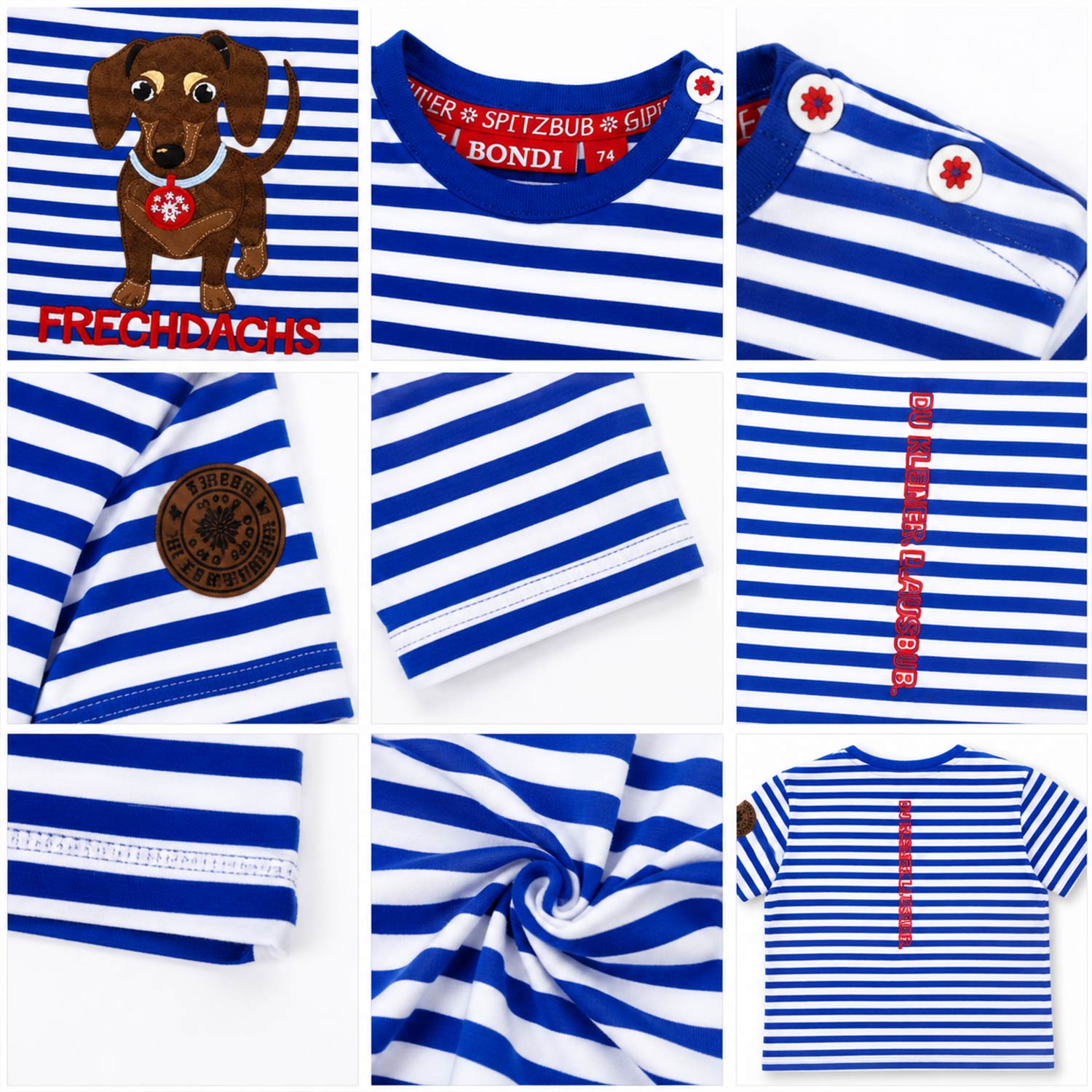 bondi-jungen-t-shirt-waldi-91719-blau-wei-gestreift image 5