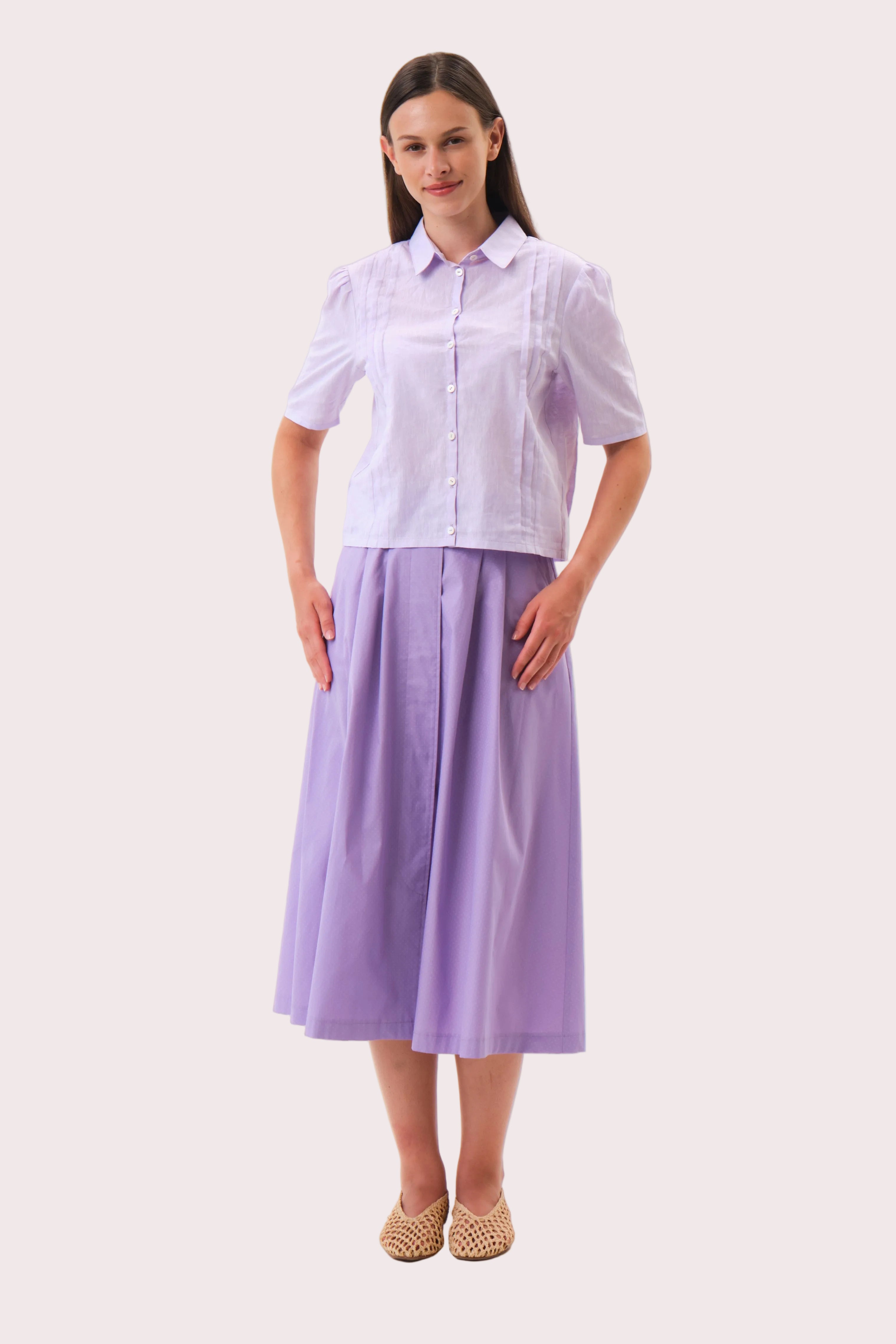 felicitas-bluse-bettine-damenbluse-leinen-baumwolle-kurz image 3