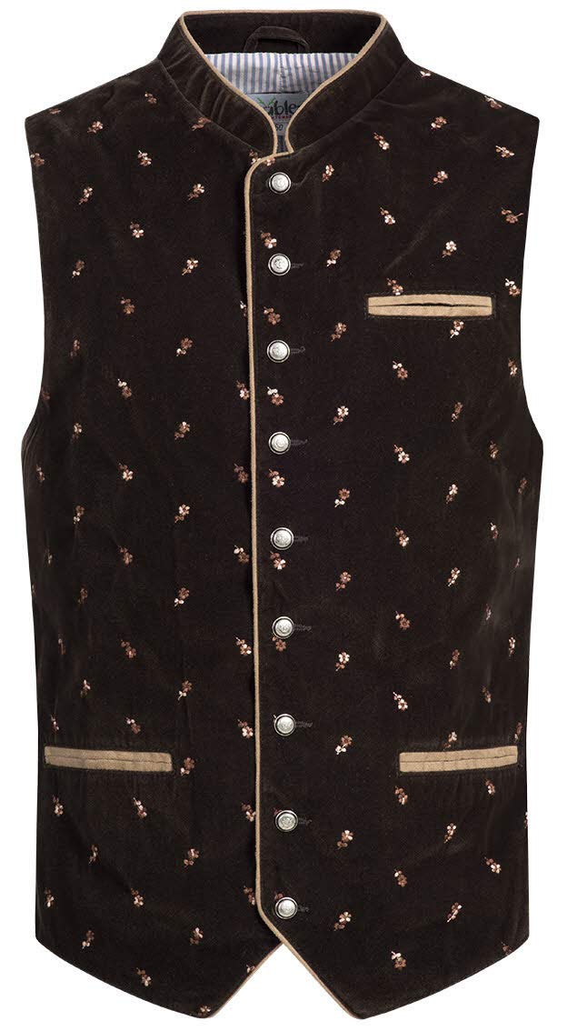 n-bler-trachtengilet-anton-rmellos-dunkelbraun-samt-bestickt image 1