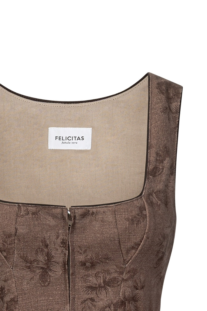 felicitas-damen-dirndl-deliah-floraler-print-baumwoll-cord image 5