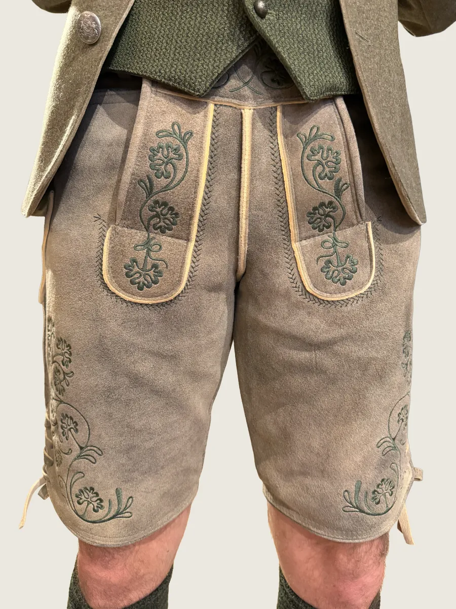 heimatgl-ck-lederhose-isarau-bock-waldgr-n-herren image 1