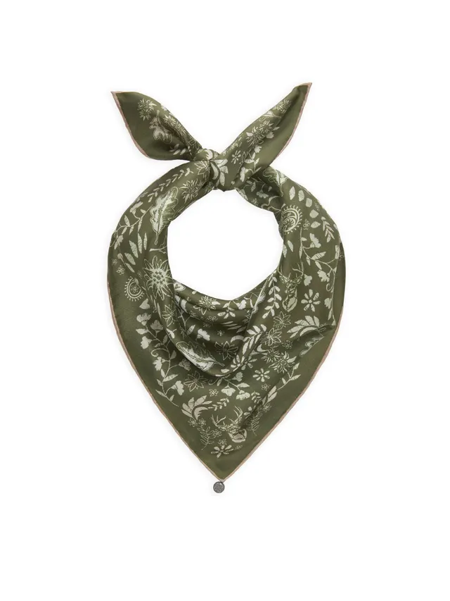 heimatgl-ck-trachtentuch-seide-floral-oliv-53x53-cm image 1