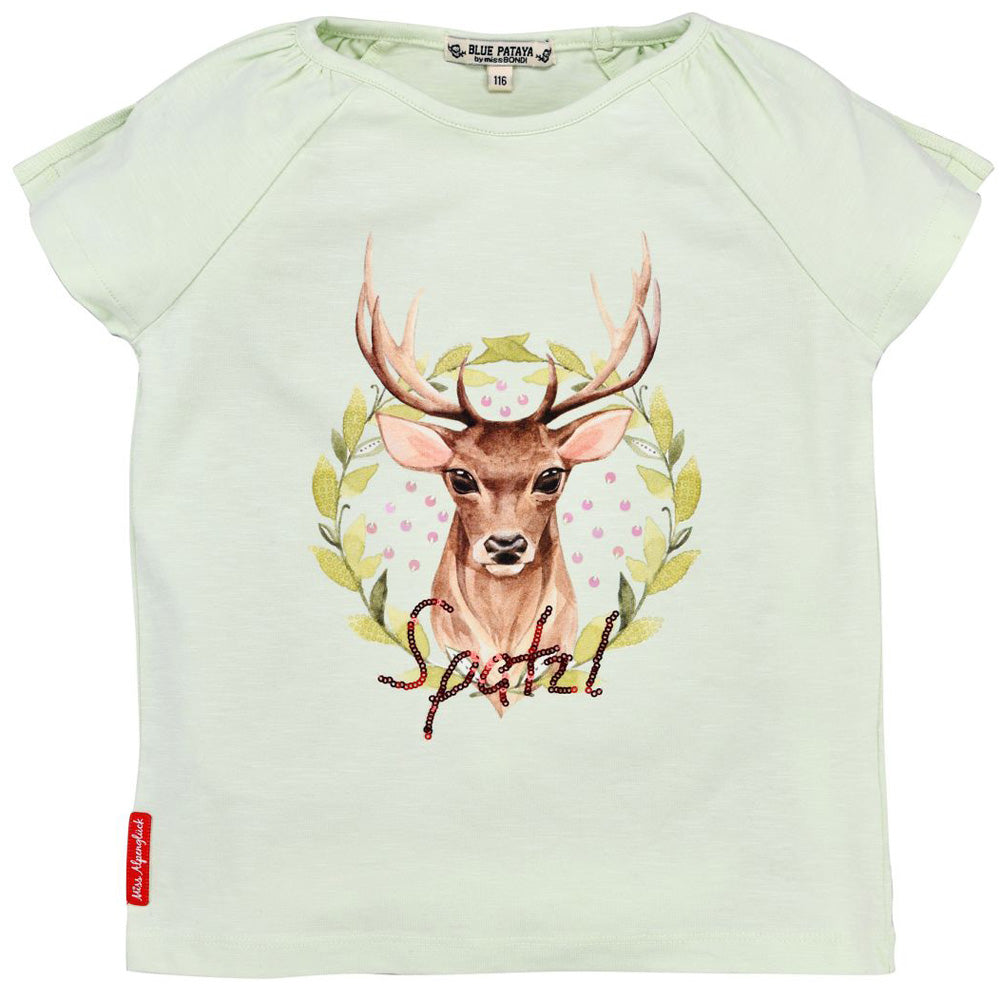 bondi-m-dchen-t-shirt-spatzl-mit-hirschprint-t-shirt-mint image 1