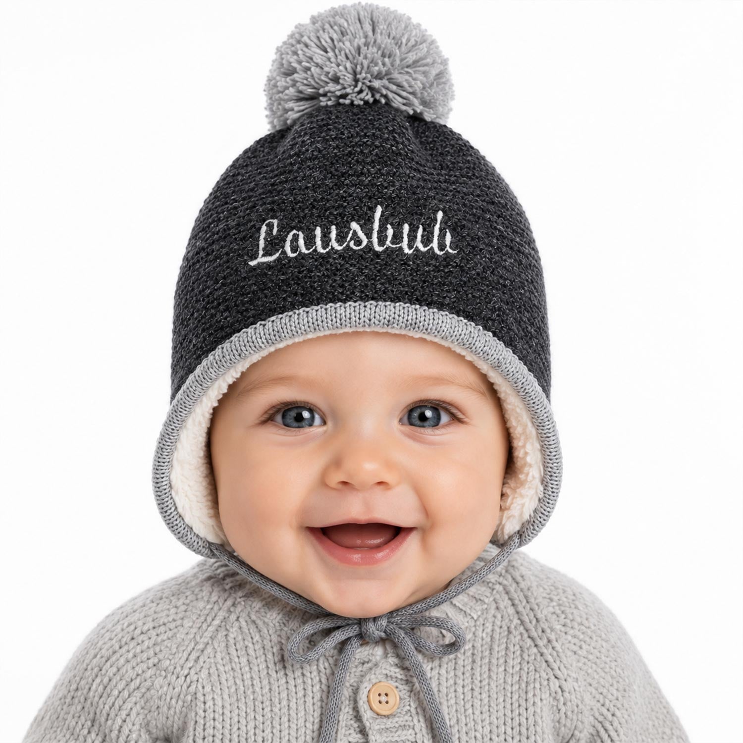 bondi-baby-strickm-tze-lausbub-91584-anthra-melange image 6