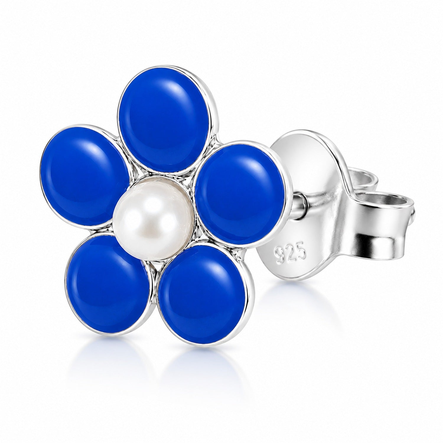 trachtenland-luisia-ohrstecker-blume-925-sterling-silber-blau image 4