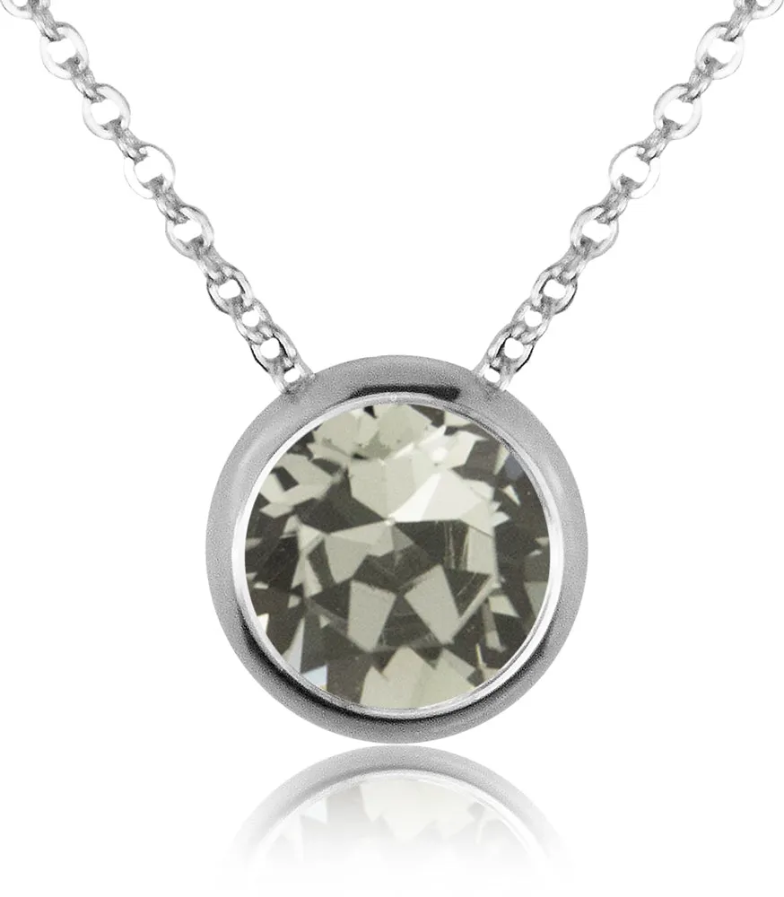 luisia-halskette-ciri-mit-premium-kristall-11-mm-silber-black-diamond image 1