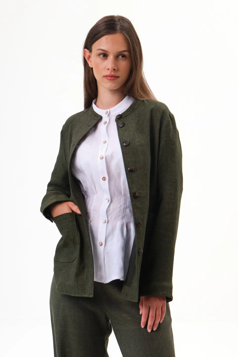 felicitas-jacke-jaline-damen-leinenjacke-stretch-stehkragen image 1