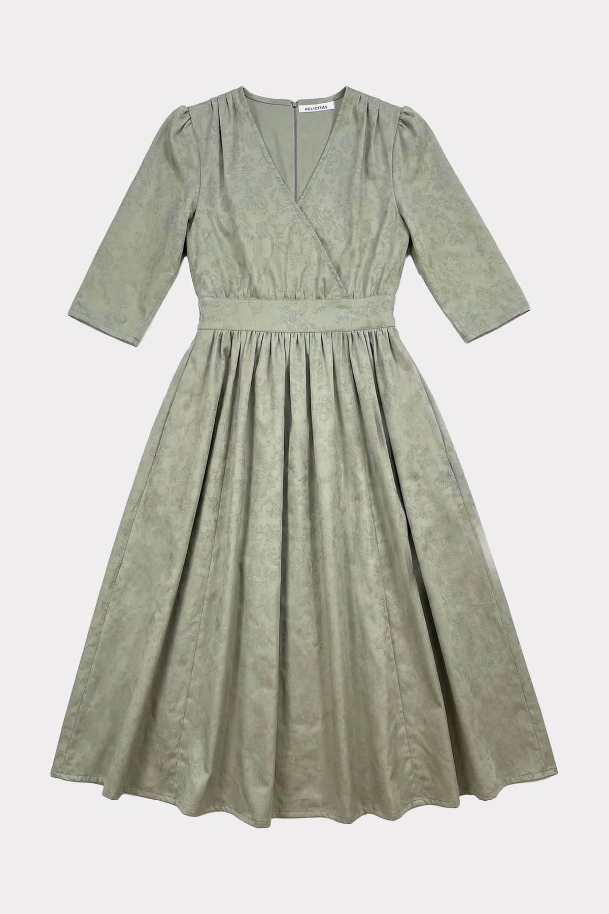 felicitas-damen-kleid-kathena-baumwolle-mit-3-4-rmel image 4