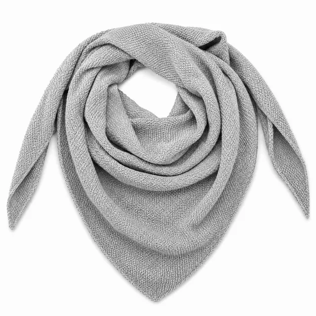 trachtenland-xl-strick-dreieckstuch-200-x-80-cm-silbergrau image 1