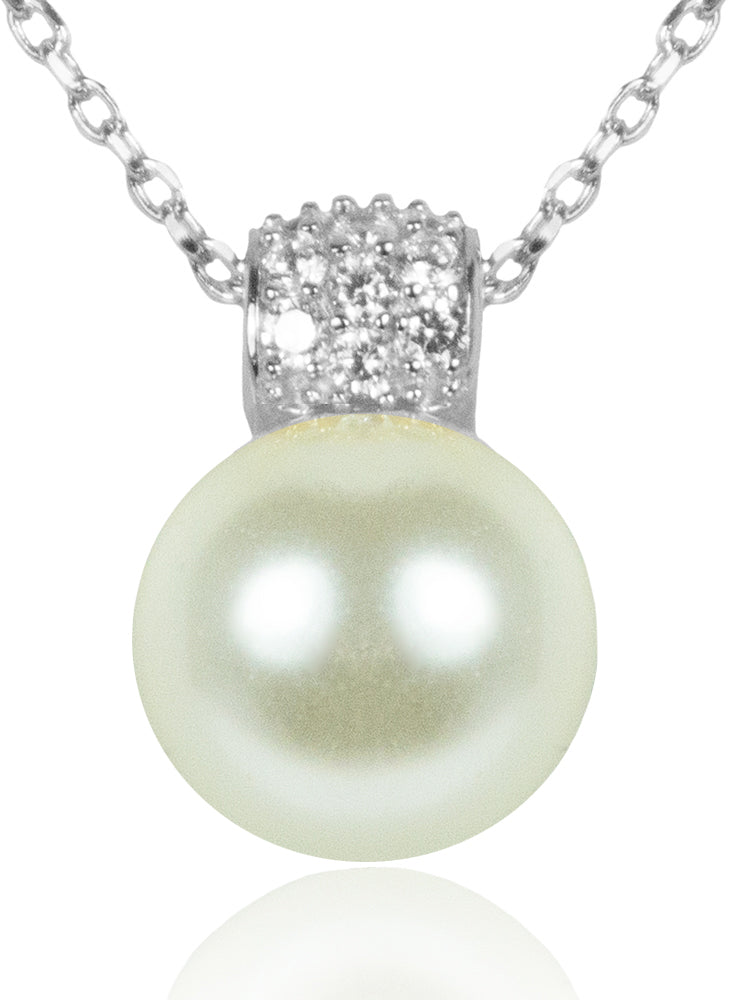 luisia-filigrane-damen-halskette-mit-perlen-anh-nger-925-silber-mit-zirkonia image 1