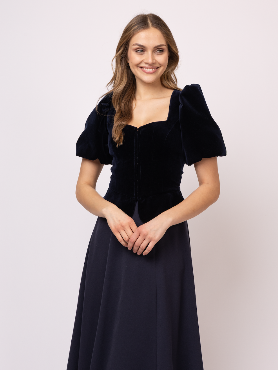 heimatgl-ck-samtmieder-adelina-marine-mit-puff-rmeln image 2
