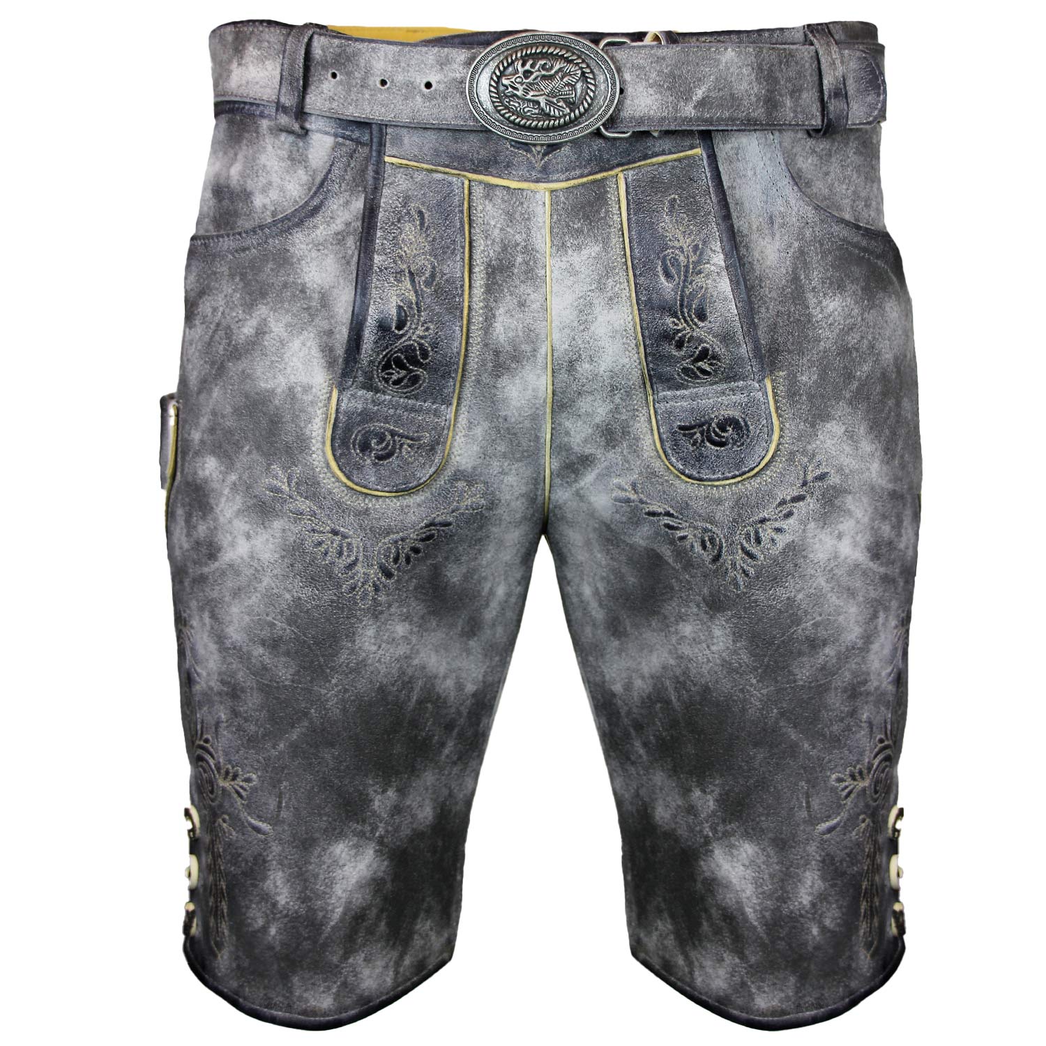 maddox-kurze-herren-lederhose-hopfensee-mit-g-rtel-nappato-stein image 8