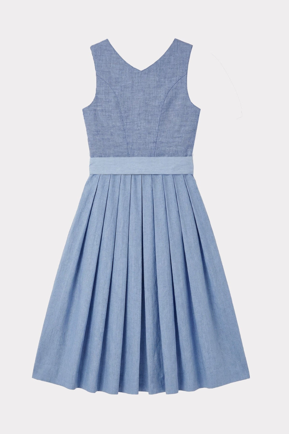 felicitas-damen-dirndl-deliah-rauchblau-leinen-midi image 5