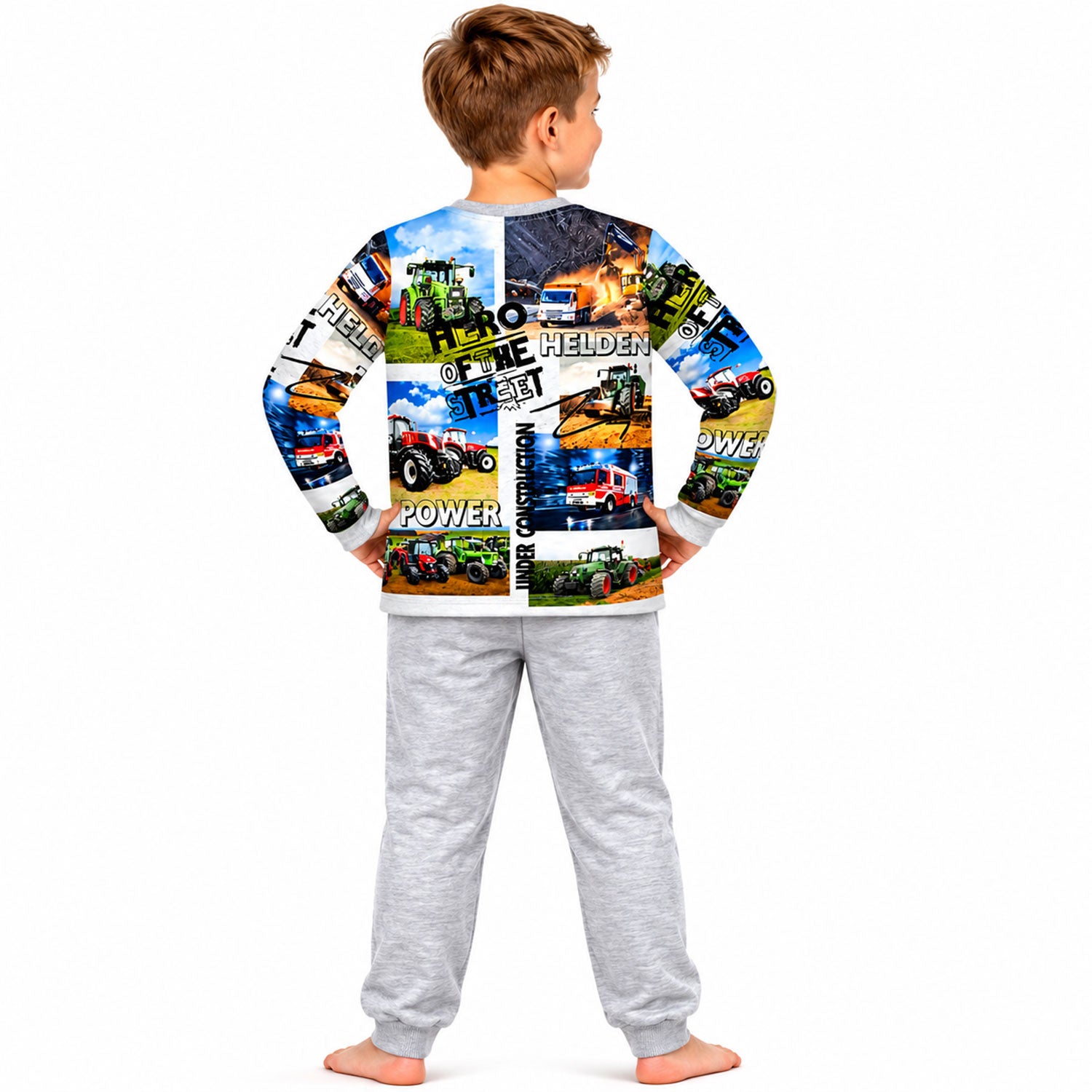 bondi-jungen-pyjama-hero-of-the-street-33170-2-tlg-grey-melange image 6