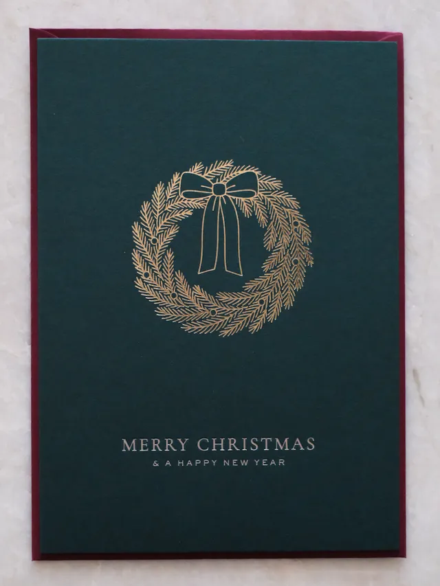 heimatgl-ck-weihnachtskarte-weihnachtskranz-dunkelgr-n image 1