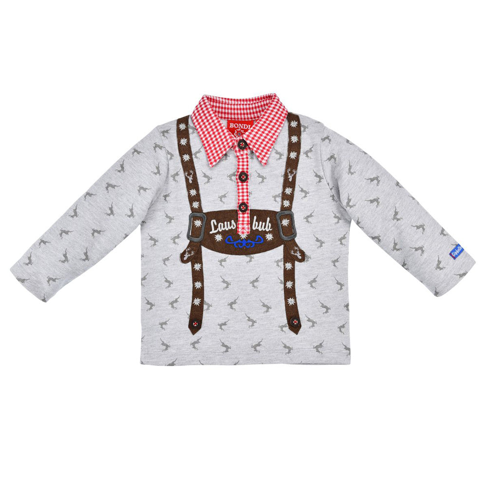trachtenland-bondi-jungen-sweatshirt-lausbub-91570-mit-hemdkragen-grey-melange image 1