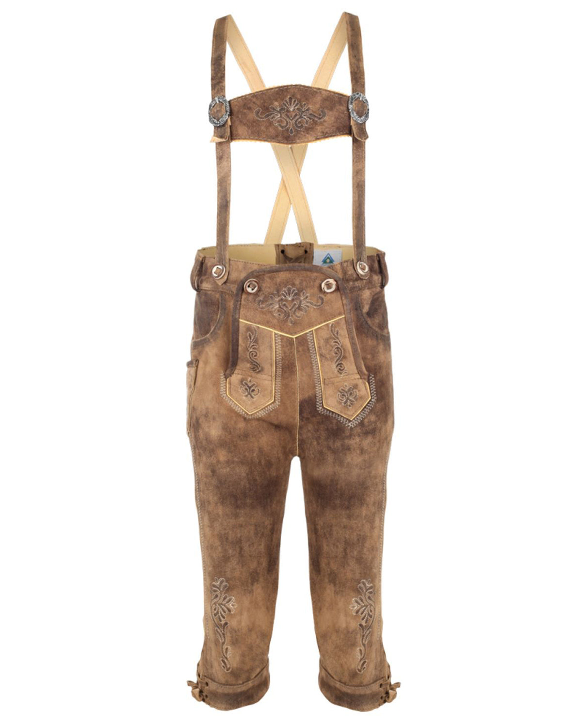 trachtenland-isar-trachten-kinder-kniebund-lederhose-lukas-51824-eiche image 1