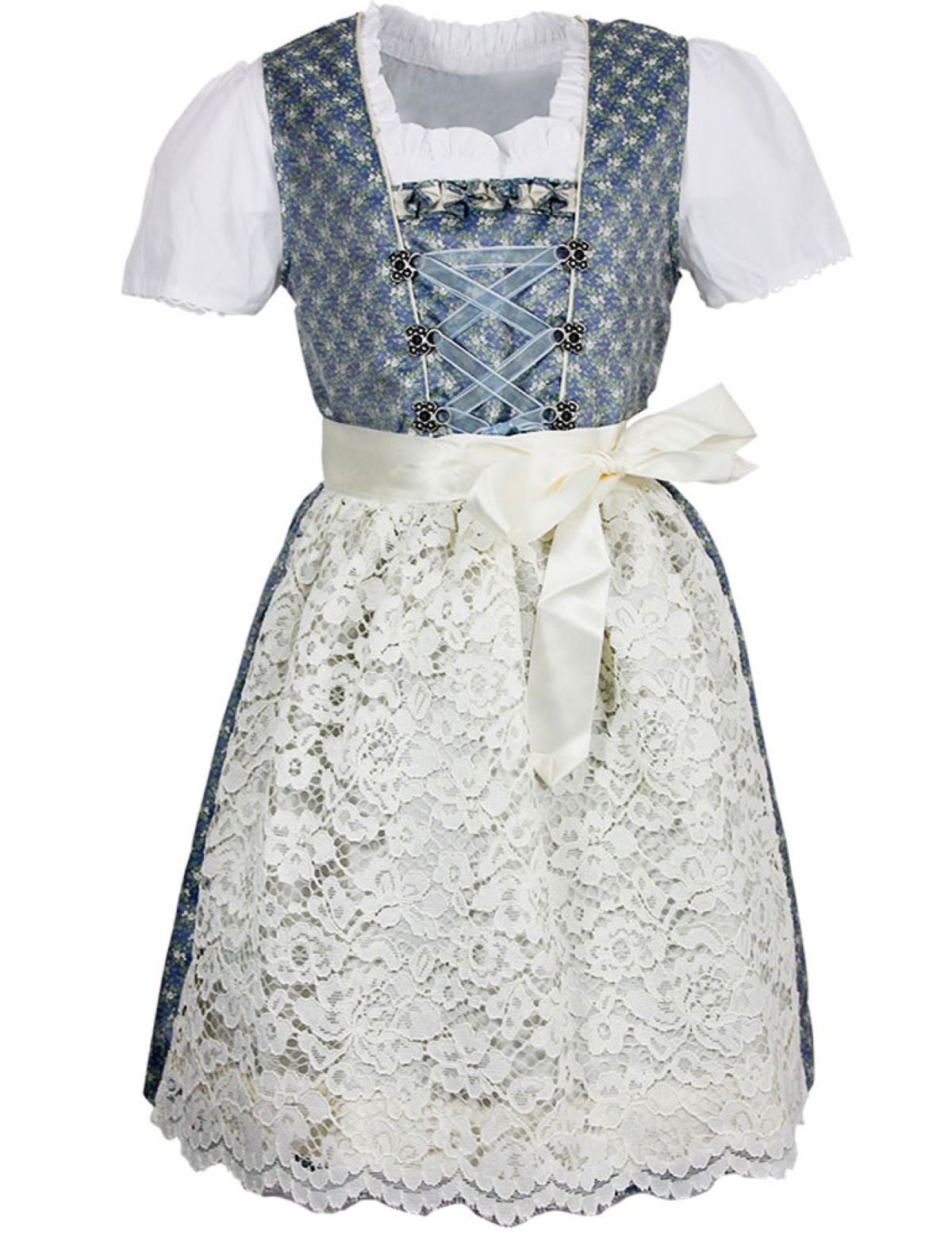 isar-trachten-kinder-dirndl-sarah-3-tlg-mit-bluse-und-spitzensch-rze-63202-blau- image 1