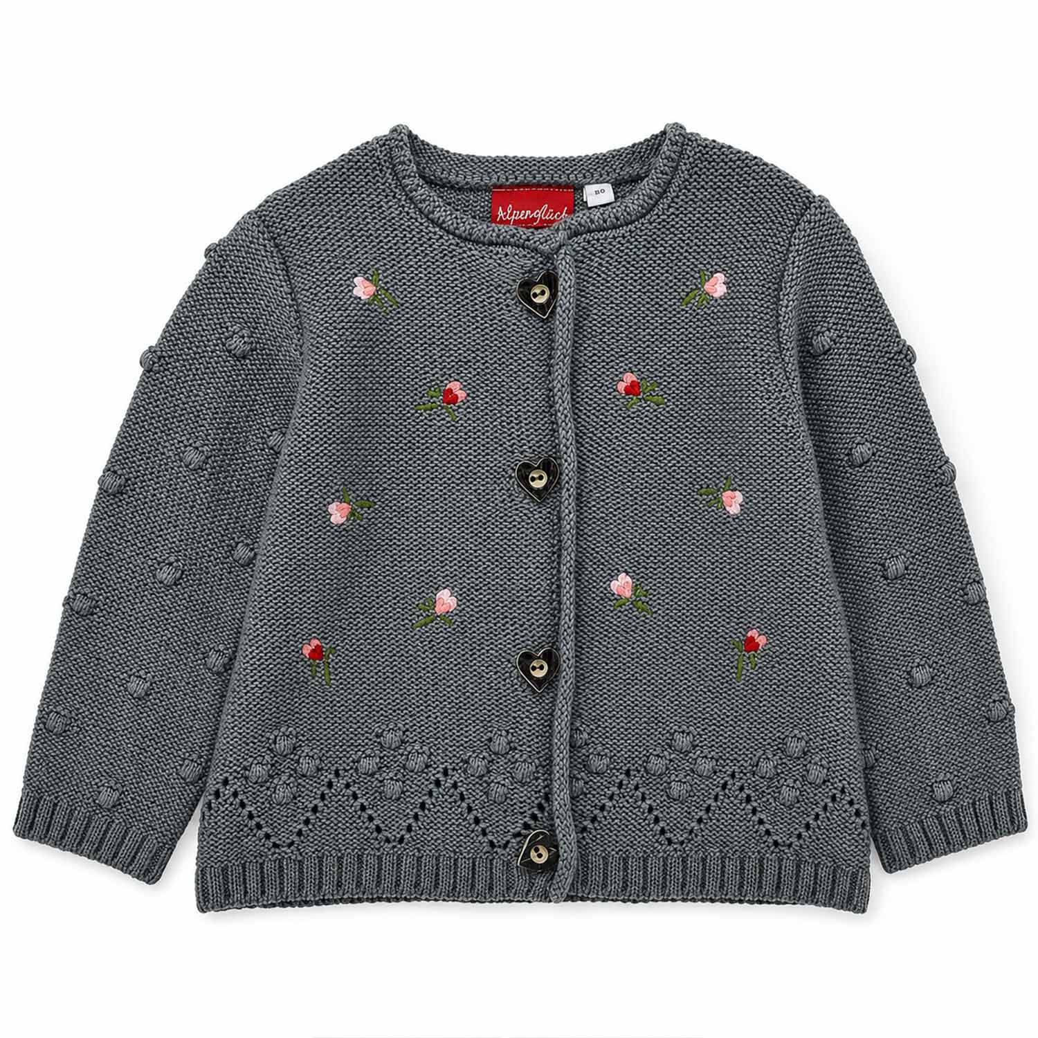 trachtenland-bondi-baby-m-dchen-strickjacke-86993-trachtenjacke-dark-green image 1