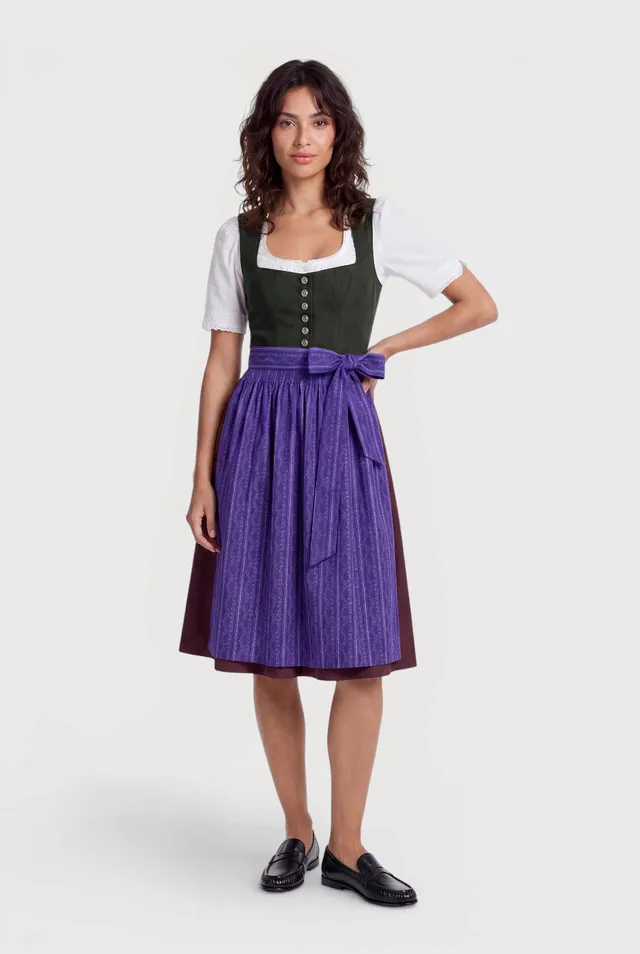 felicitas-damen-dirndl-deliah-gr-nes-woll-dirndl-70-cm image 1