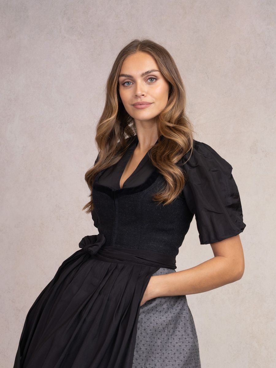 heimatgl-ck-bluse-babette-damen-dirndlbluse-v-ausschnitt-polyester-seide image 2