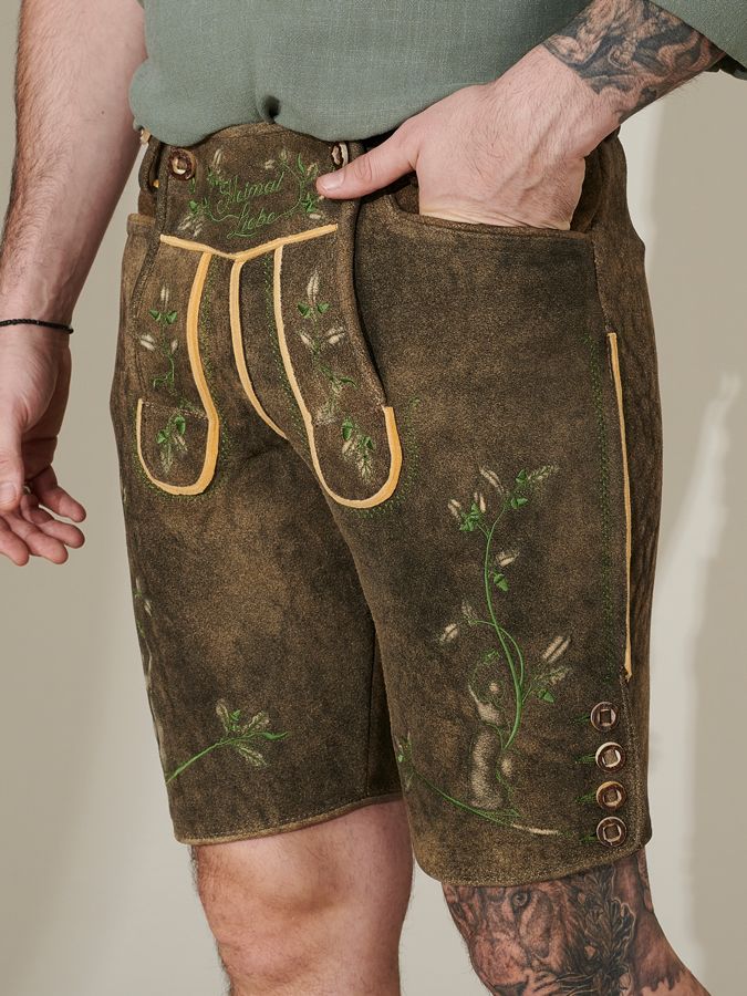 heimatgl-ck-lederhose-bavaria-hirsch-herren-hirschleder image 2