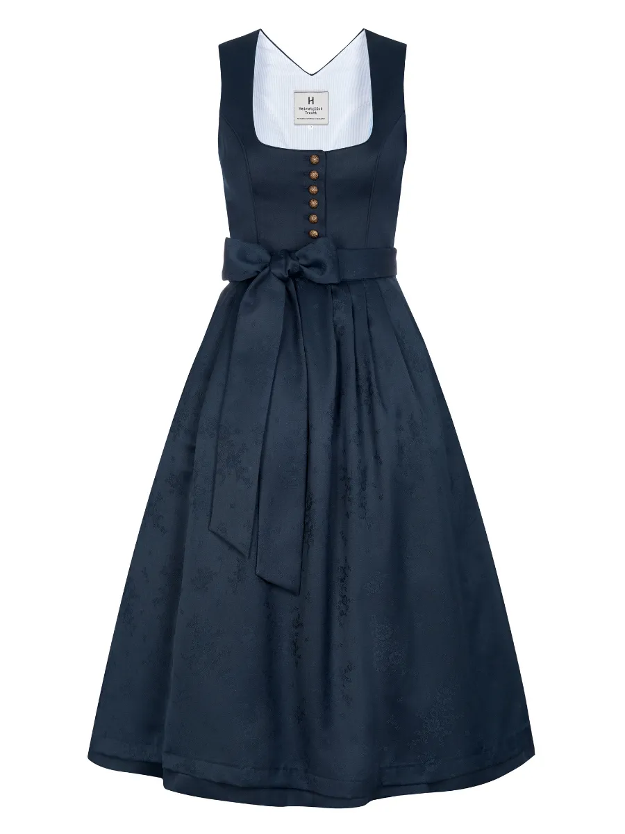 heimatgl-ck-dirndl-lucy-marine-jacquard-goldknopfleiste image 1