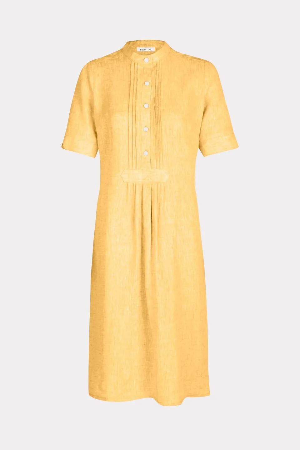 felicitas-kleo-damen-blusenkleid-leinen-kurzarm image 1