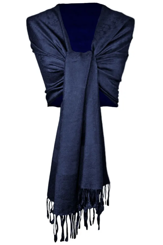 trachtenland-halstuch-stola-schal-aus-viscose-185-x-70-cm-dunkelblau image 1