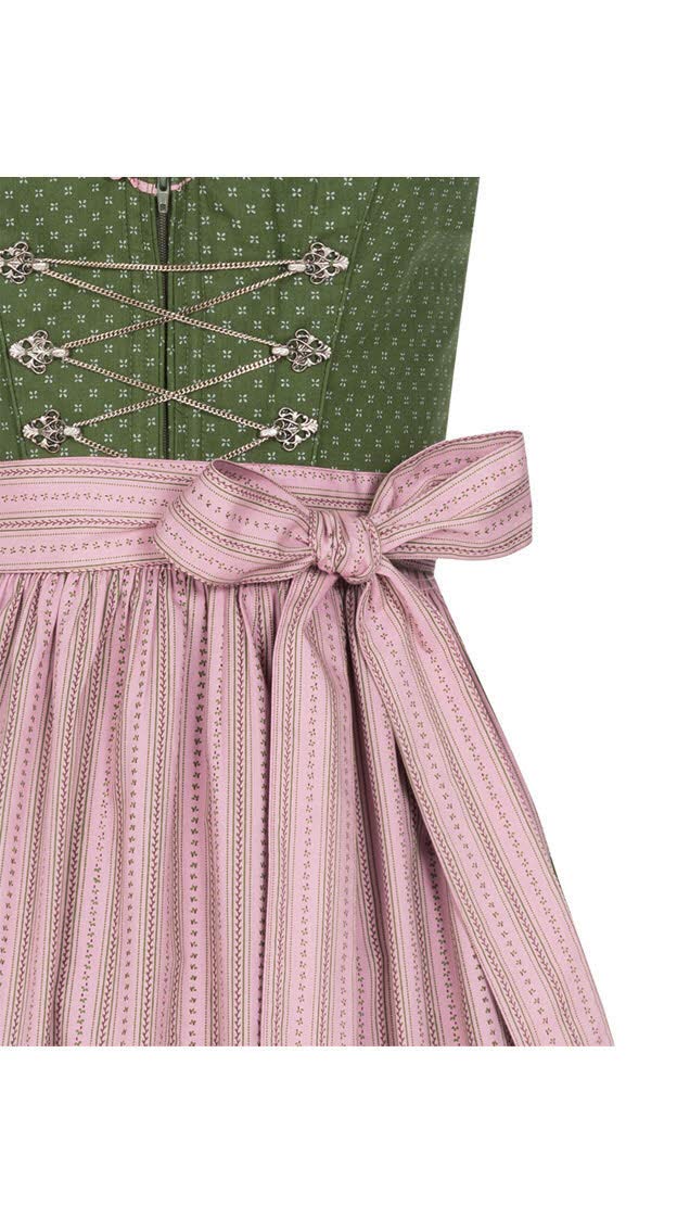 n-bler-thea-damen-dirndl-lang-2-teilig-90-cm-oliv-rosa-blumen image 4