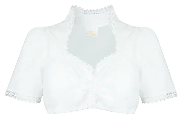 trachtenland-pierre-marcel-damen-halbarm-dirndlbluse-julia-spitze-wei image 1
