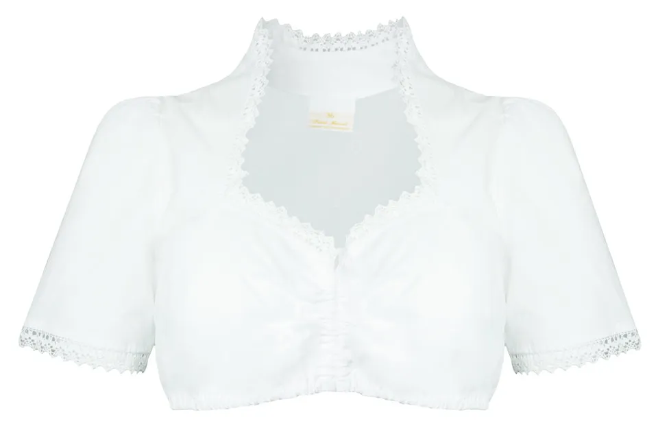 trachtenland-pierre-marcel-damen-halbarm-dirndlbluse-julia-spitze-wei image 1