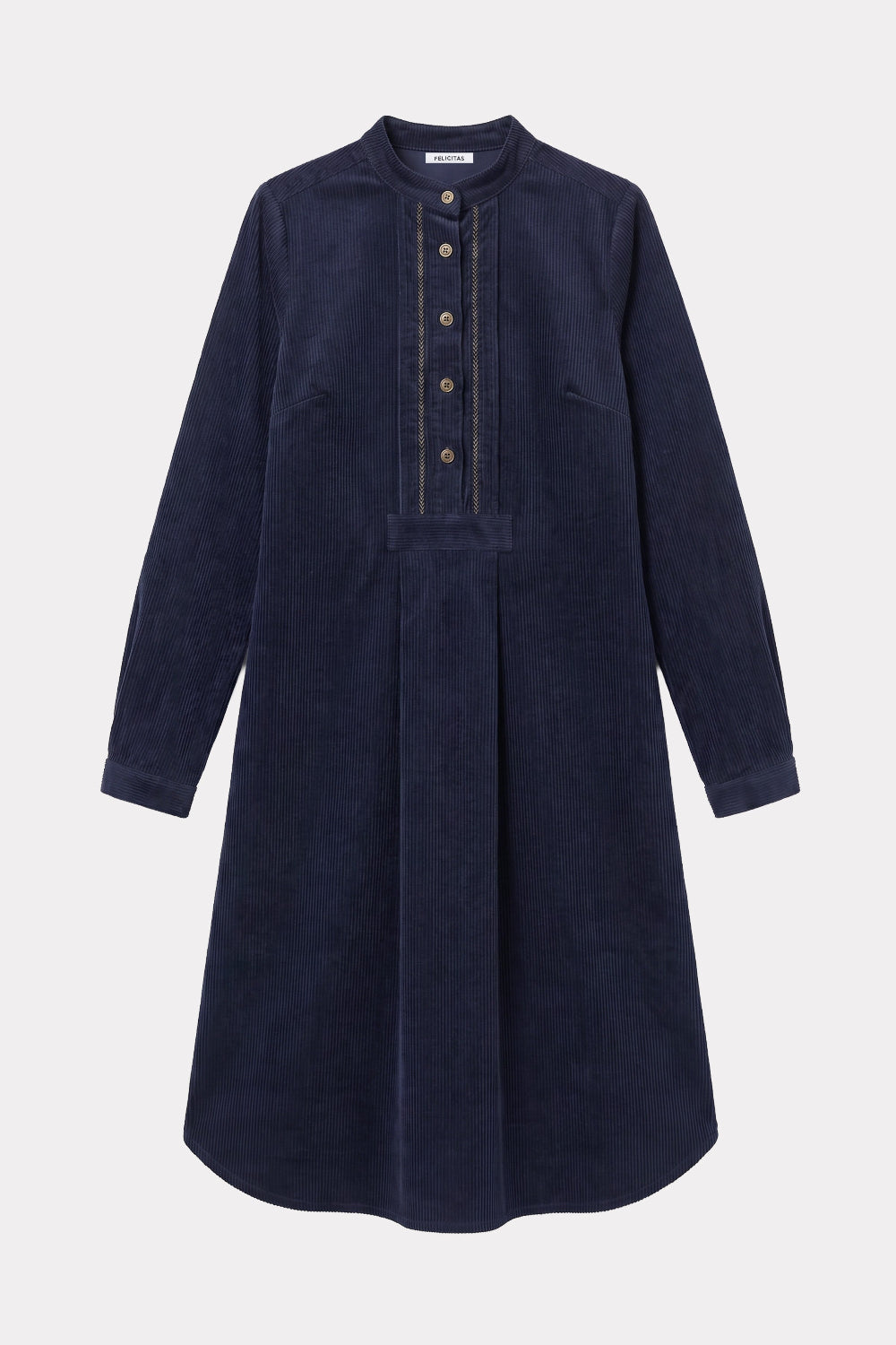 felicitas-kareen-damen-kleid-baumwoll-feincord-mit-stehkragen image 1