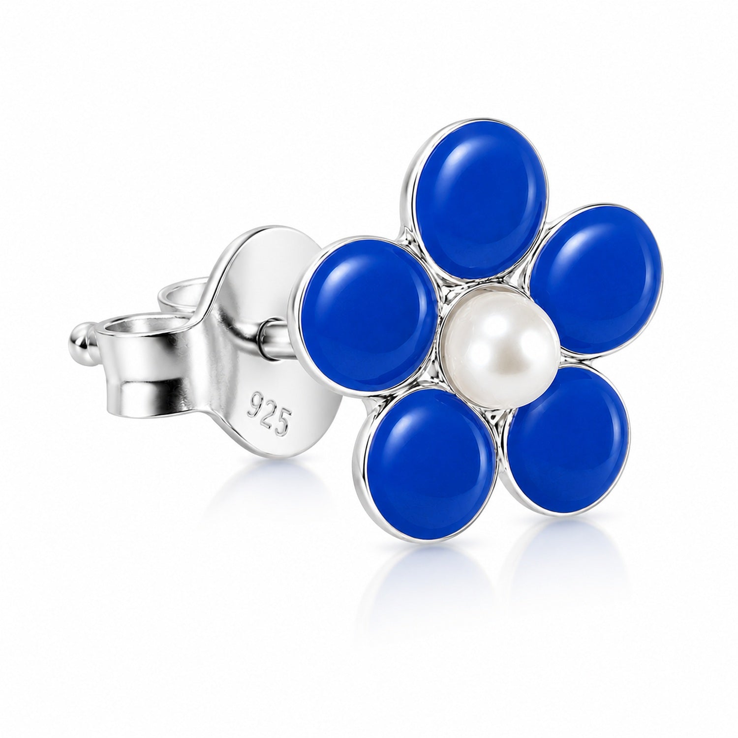 trachtenland-luisia-ohrstecker-blume-925-sterling-silber-blau image 5