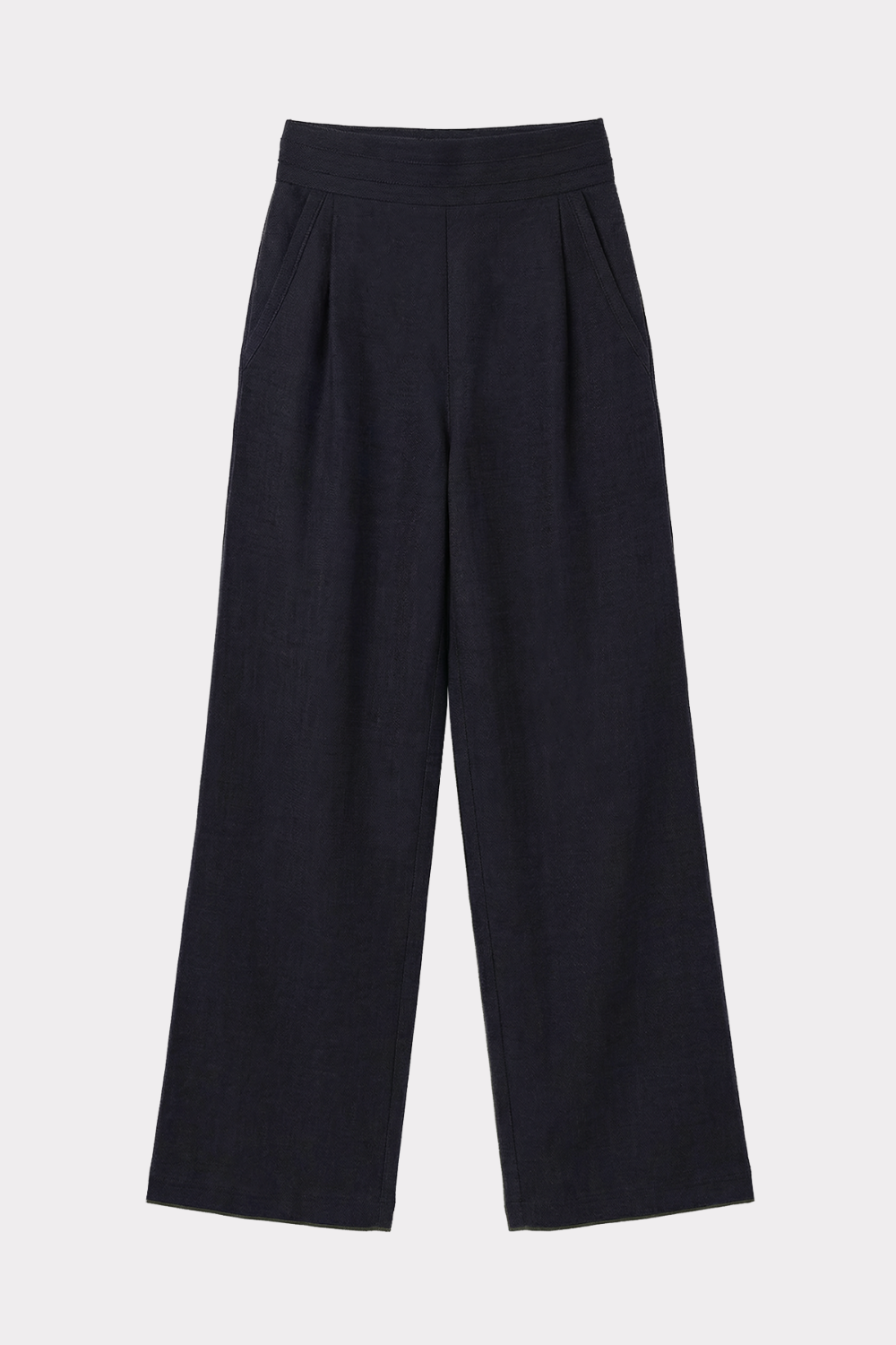 felicitas-halika-damen-leinenhose-lang-weit-mit-falte image 3